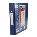 Elba Vision Ring Binder PVC with Clear Front Pocket 2 O-Ring Size 25mm A5 Blue Ref 100080882