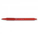 Bic SoftFeel Clic Pen Retractable Rubberised Barrel 1.0mm Tip 0.3mm Line Red Ref 837399 [Pack 12]