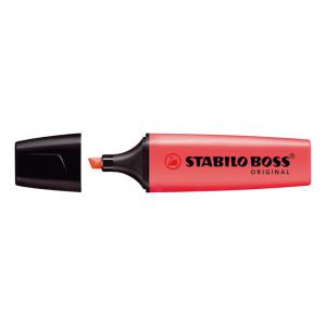Cheap Stationery Supply of Stabilo Boss Highlighters Chisel Tip 2-5mm Line Red 70/40/10 Pack of 10 Office Statationery