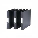 Rexel Ring Binder Polypropylene 2 O-Ring 25mm Size A4 Black Ref 55245EAST [Pack 10]