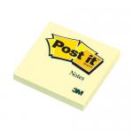 Post-it Canary Yellow Notes Pad of 100 Sheets 76x76mm Ref 654YE Pack of 12