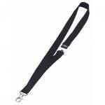 Durable Necklace Textile with Safety Closure for Name Badge Black Ref 8137-01 [Pack 10]