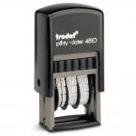 Trodat Printy 4810 Budget Mini Dater Stamp Self-inking 20x3.8mm Black Ref 70169