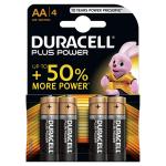 Duracell Plus Power Battery Alkaline 1.5V AA Ref 81275182 Pack of 4