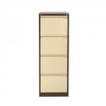 Bisley BS4E Filing Cabinet 4-Drawer H1321mm Brown and Cream Ref BS4E-0506
