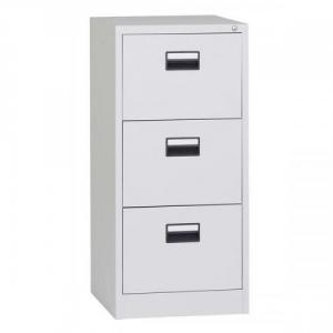 Cheap Stationery Supply of Triumph Contract Everyday Filing Cabinet 3 Drawer Lockable W470xD622xH1019mm Foolscap Grey X3DL Office Statationery
