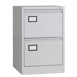 Cheap Stationery Supply of Triumph Trilogy Filing Cabinet 2 Drawer Lockable W470xD622xH711mm Foolscap Grey TR2D Office Statationery