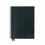 Silvine Classic Notebook Wirebound Ruled 160pp 80gsm A5+ Black Ref PMA5BK