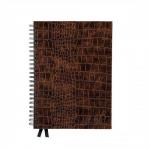 Silvine Classic Notebook Wirebound Ruled 160pp 80gsm A5+ Brown Ref PMA5TN