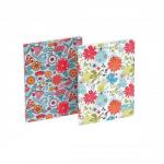 Silvine Fashion Notebook Perfect Bound Ruled 140pp 75gsm A5+ Assorted Flowers Ref PERA5FL [Pack 6]