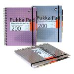 Pukka Pad Project Book Wirebound 200pp 80gsm A4 Metallic Ref 6970-MET [Pack 3]