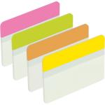 Post-it Index Filing Tabs Strong Flat 51x38mm Six Each of 4 Colours Assorted Ref 686-PLOY
