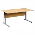 Sonix Style Cantilever Desk Rectangular W1600xD800xH725mm Maple