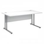 Sonix Style Cantilever Desk Rectangular W1600xD800xH725mm White