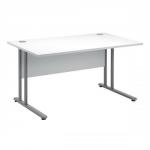 Sonix Style Cantilever Desk Rectangular W1400xD800xH725mm White