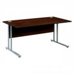 Sonix Style Cantilever Desk Rectangular W1600xD800xH725mm Dark Walnut