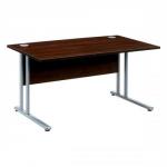 Sonix Style Cantilever Desk Rectangular W1400xD800xH725mm Dark Walnut