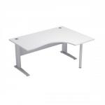 Sonix Premier Cantilever Radial Desk Right Hand W1600xD1200xH720mm White