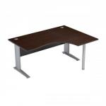 Sonix Premier Cantilever Radial Desk Right Hand W1600xD1200xH720mm Dark Walnut