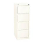 Bisley BS4E Filing Cabinet 4-Drawer H1321mm White Ref 101219