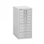 Bisley SoHo Multidrawer Cabinet 10-Drawer H590mm Grey Ref 101228