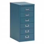 Bisley SoHo Multidrawer Cabinet 6-Drawer H590mm Doulton Blue