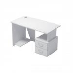 Sonix Ariel Home Work Desk with Pedestal W1200xD600xH725mm White