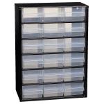 Raaco Steel Cabinet 18 Polypropylene Drawers Black Ref 110129
