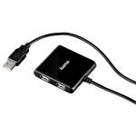 Hama USB 2.0 4-port Hub Bus powered black