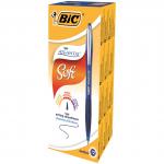 Bic Atlantis Premium Ball Pen Retractable Rubber Grip 1.0mm Blue Ref 902132 [Pack 12]