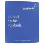 Remarkable Recycled Packaging Ring Binder 2 O-Ring Size 25mm A4 Blue [Pack 10]