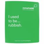 Remarkable Recycled Packaging Ring Binder 2 O-Ring Size 25mm A4 Green [Pack 10]