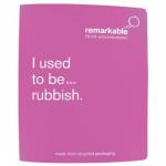 Remarkable Recycled Packaging Ring Binder 2 O-Ring Size 25mm A4 Pink [Pack 10]