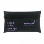 Remarkable Recycled Tyre Pencil Case Black/Purple