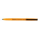 Staedtler 309 Handwriting Pen Fibre Tipped 0.8mm Tip 0.6mm Line Black Ref 309-9 Pack of 10
