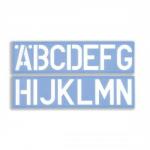 Helix Writing Set of Letters Numbers and £/p Symbols 75mm for Upper Case 6-piece Ref H65010