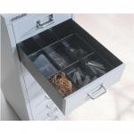 Bisley Insert Tray 2/9 Plastic for Storage Cabinet 9 Sections H51mm Black Ref 226P1