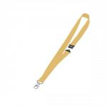 Durable Necklace Textile with Safety Closure for Name Badge 20x440mm Yellow Ref 8137-04 [Pack 10]