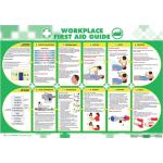 Wallace Cameron Workplace First-Aid Guide Poster Laminated Wall-mountable W840xH590mm Ref 5405025
