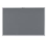 Nobo Euro Plus Noticeboard Felt with Fixings and Aluminium Frame W1226xH918mm Grey Ref 30230158