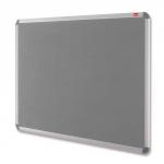 Nobo Euro Plus Noticeboard Felt with Fixings and Aluminium Frame W1831xH1220mm Grey Ref 30230167
