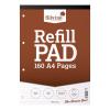Silvine Refill Pad Headbound Perforated Punched Ruled 75gsm 
