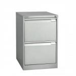 Bisley BS2E Filing Cabinet 2-Drawer H711mm Silver Ref 1623-55