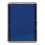 Nobo Noticeboard for Interior Glazed Case Lockable Fabric 9xA4 W792xD77xH1040mm Ref 1902556