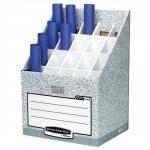 Fellowes Bankers Box System Roll Stor Stand for Rolled Documents Grey-White Ref 01832