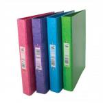 Concord Contrast Ring Binder Laminated 2 O-Ring Capacity 25mm A4 Assorted Ref 82203 [Pack 10]