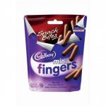 Cadbury Mini Fingers Chocolate Covered Finger Biscuits Pouch Pack 125g Ref 12807