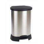 Rubbermaid Step On Waste Container Stainless Steel Plastic W577xD516xH693mm 114 Litres Ref 6146-87