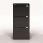 Bisley BS3E Filing Cabinet 3-Drawer H1016mm Black Ref BS3E-33