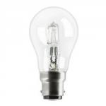 Light Bulb Energy Saving GLS Halogen Bayonet Fitting 77W Clear